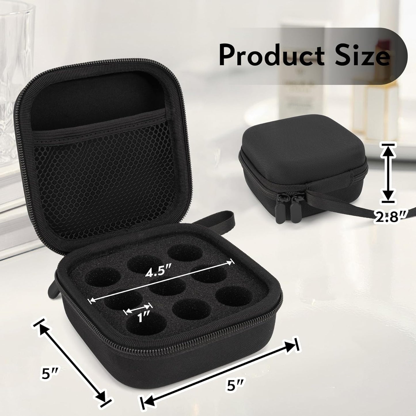 Vial Holder Storage Case for Fridge - 9 slots